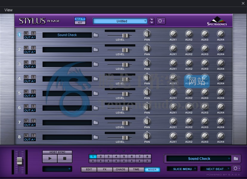 四巨头终极节奏循环合成器Spectrasonics Stylus RMX v1.10.4d 附声库